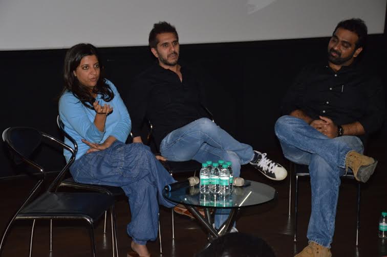 Zoya Akhtar Ritesh Sidhwani in discussion with students