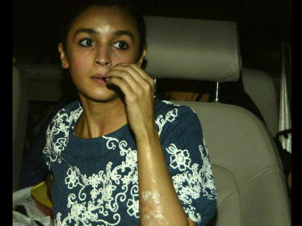 Alia Bhatt in her car