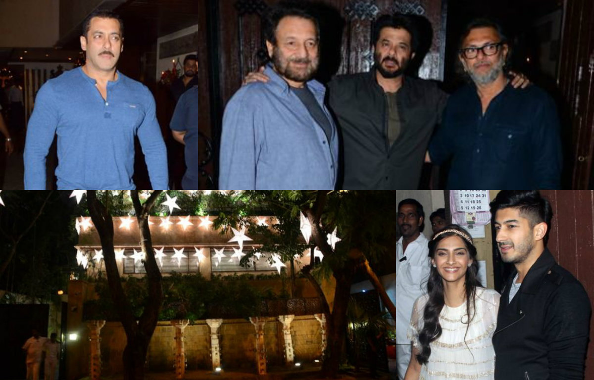 Bollywood celebrities at Anil Kapoor's birthday bash