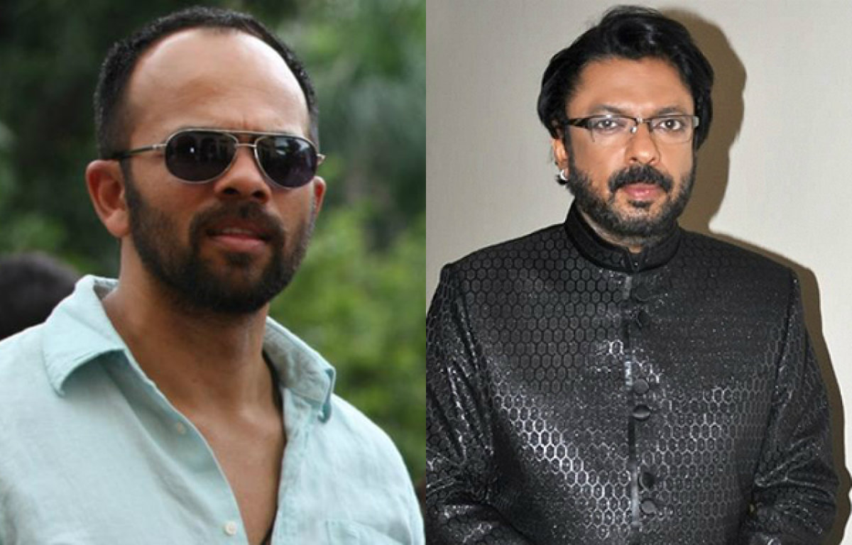 Bollywood directors Rohit Shetty and Sanjay Leela Bhansali