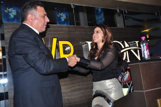 Boman Irani & Kajol at Dilwale Premier launch