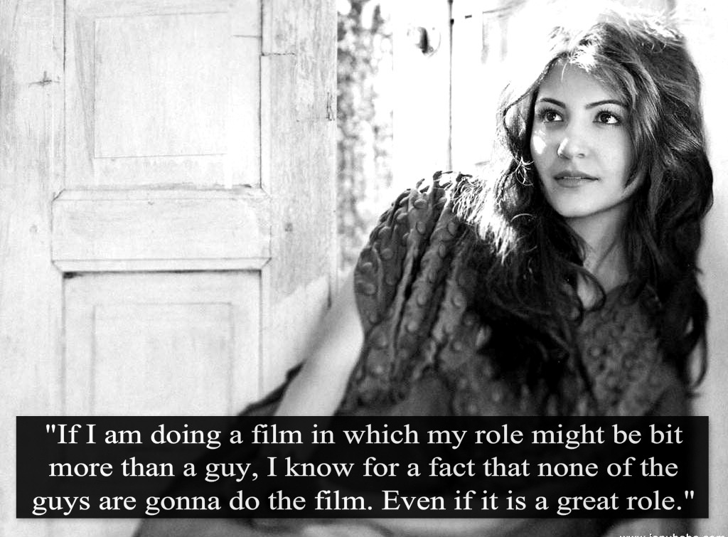 Anushka Sharma's statement on sexism in Bollywood industry.