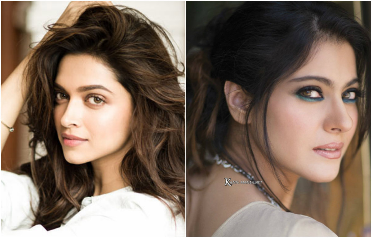 Deepika Padukone and Kajol smokey eyes