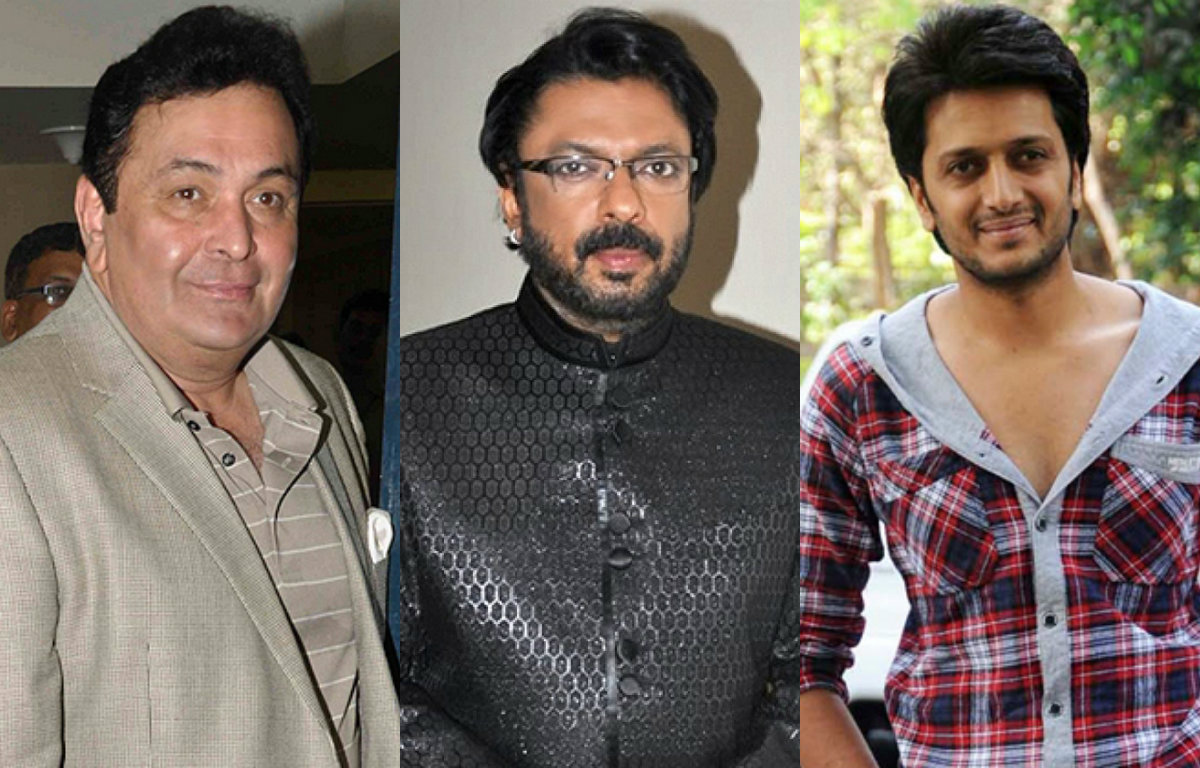 Rishi Kapoor, Riteish Deshmukh & Sanjay Leela Bhansali