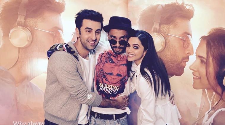 Ranveer Singh,Ranbir Kapoor, Deepika Padukone