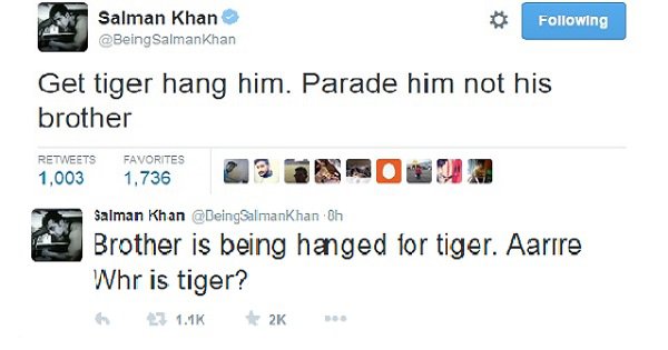 Salman Khan spoke about Yakub Memon