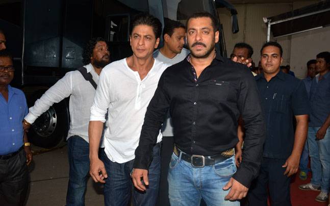 Salman Khan and Shah Rukh Khan on Bigg Boss 9