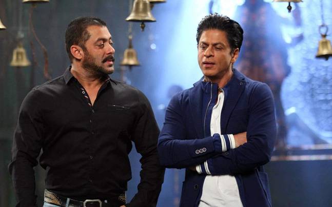Salman Khan and Shah Rukh Khan on Bigg Boss 9