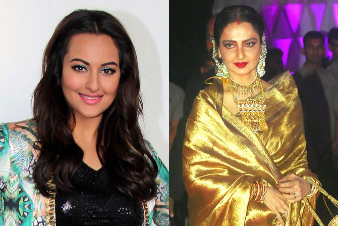 Rekha Is My Style Icon Sonakshi Sinha Bollywood Bubble