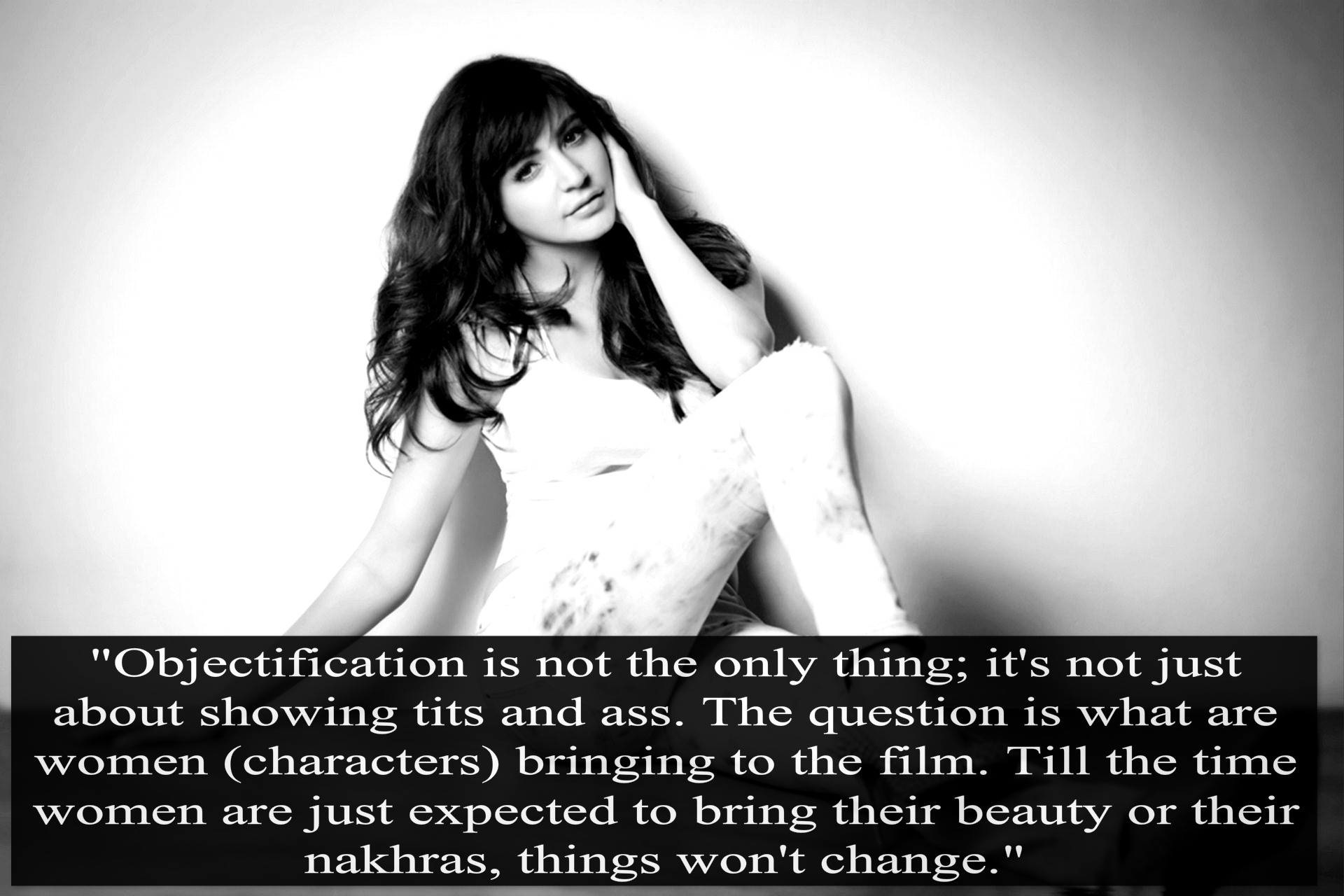 Anushka Sharma's statement on sexism in Bollywood industry.