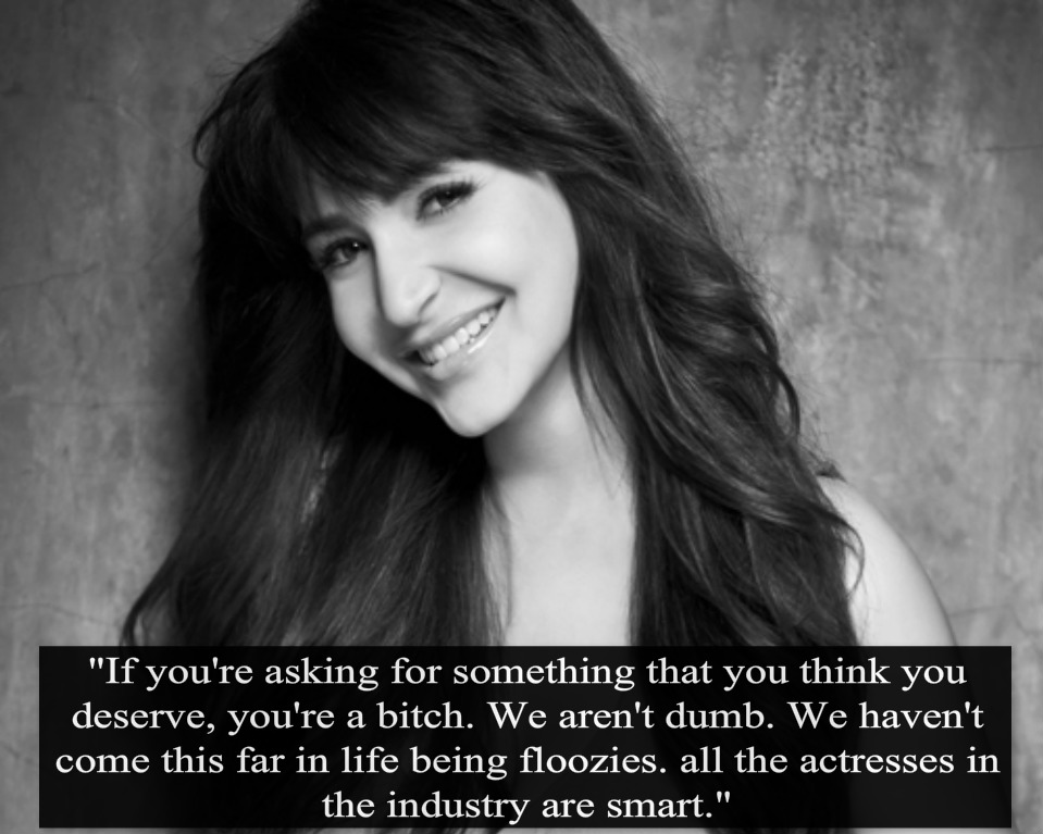 Anushka Sharma's statement on sexism in Bollywood industry.