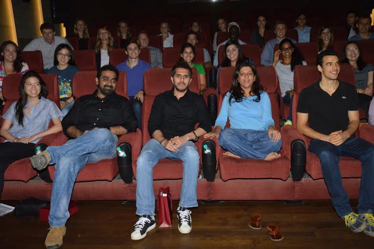 Zoya Akhtar Ritesh Sidhwani attending event at Stanford