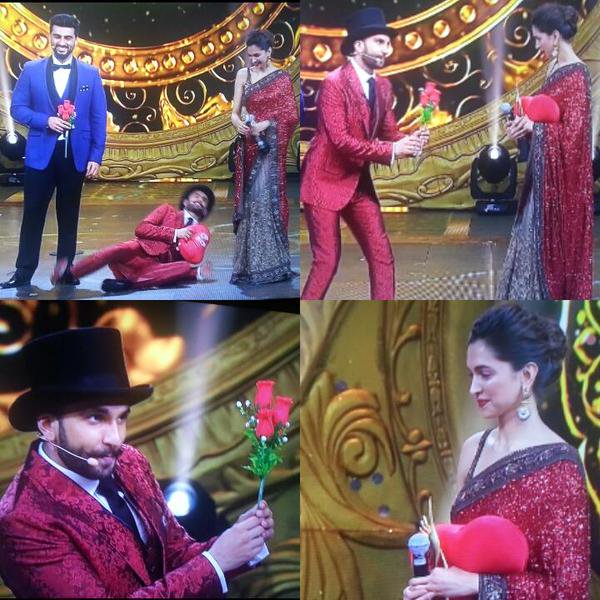 Flaunting their adorable love