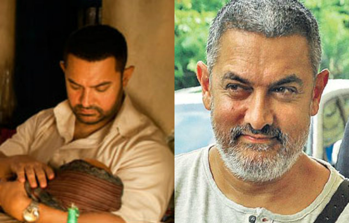Aamir Khan on the sets of 'Dangal'