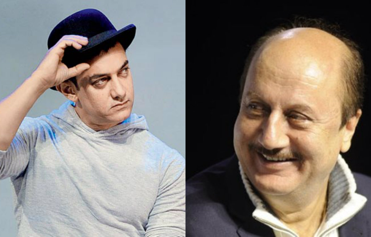 Aamir Khan and Anupam Kher