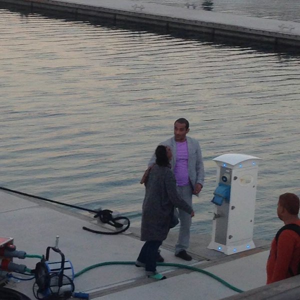 Akshaye Khanna in pink shirt in Abu Dhabi for Dshoom