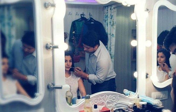 Anushka Sharma from the sets of Sultan