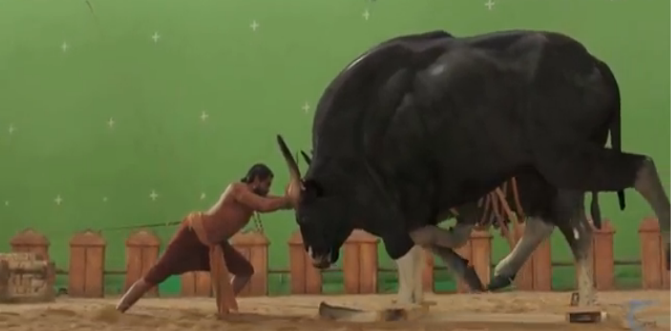 Watch - Making of Baahubali - Bhallaladeva Bull Fight Scene