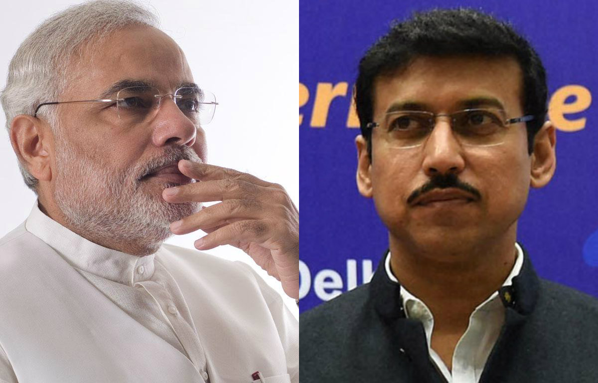 Rajyavardhan Singh Rathore & Narendra Modi
