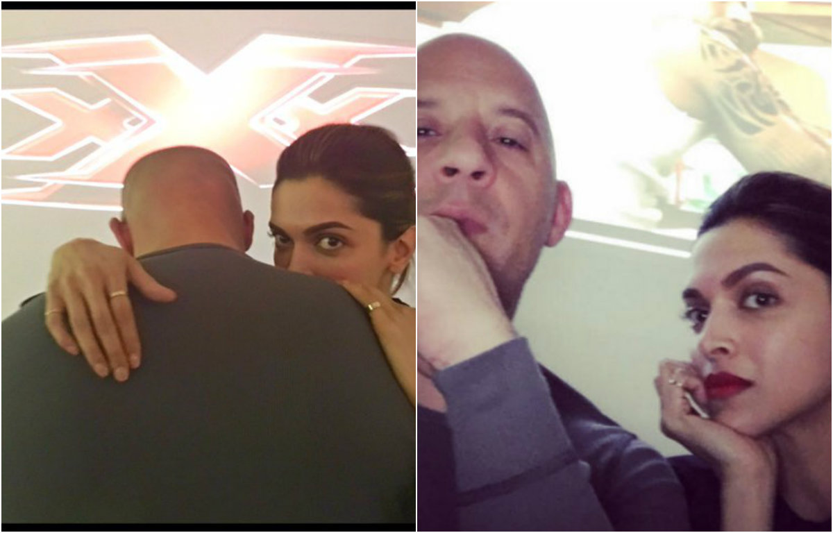 Deepika Padukone with Vin Diesel