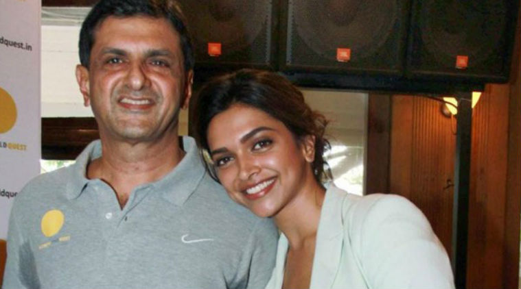 Deepika Padukone with father