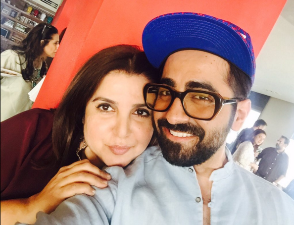 Farah Khan with Ayushmann Khurrana