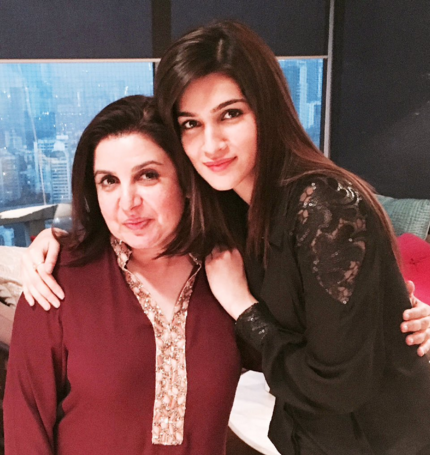 Farah Khan with Kriti Sanon