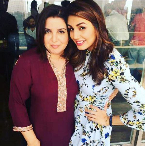 Farah Khan with Huma Qureshi