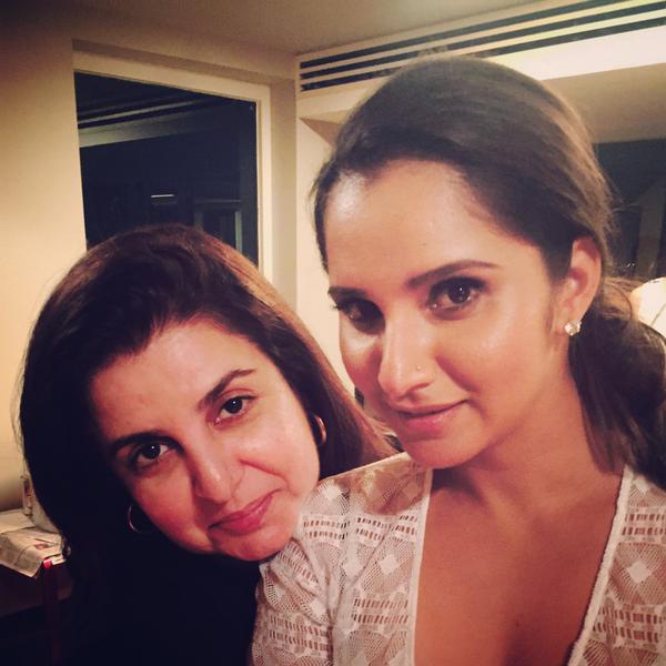 Farah Khan with Sania Mirza