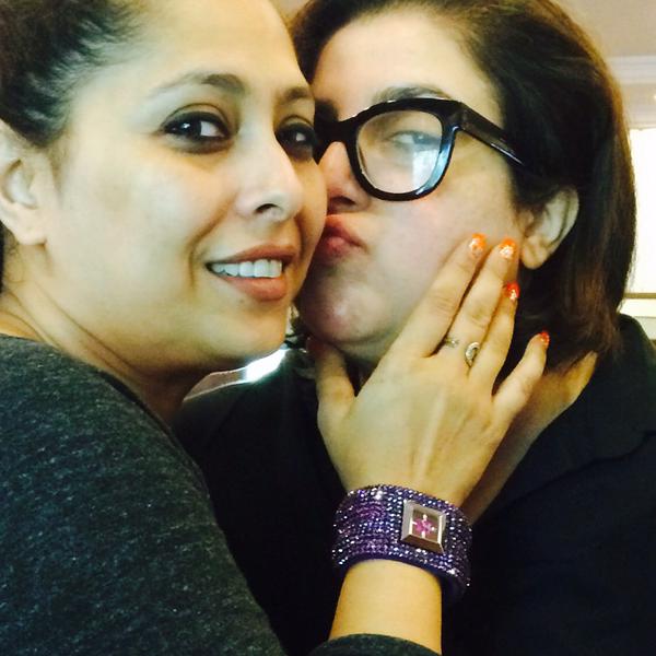 Farah Khan with Geeta Kapoor