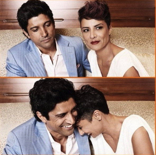 Farhan Akhtar & Adhuna Bhabani Akhtar