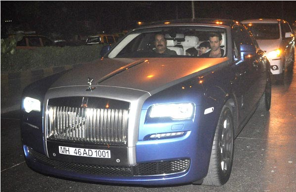 Hrithik Roshan in his car