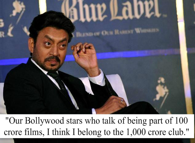 Irrfan Khan in black suit