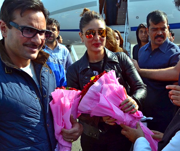 Kareena Kapoor , Saif Ali Khan at saifai