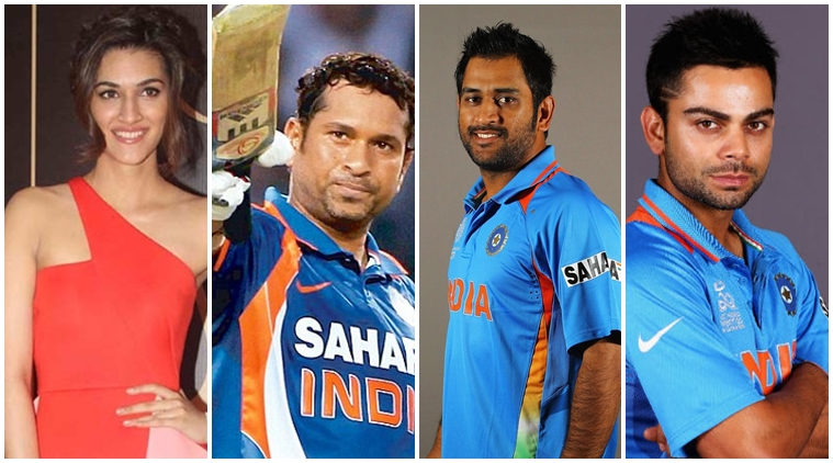 Kriti SanonSachin Tendulkar, Mahendra Singh Dhoni
