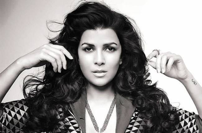 Nimrat Kaur black & white
