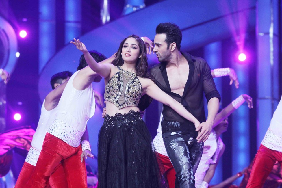 Pulkit Samrat and Yami Gautam in black