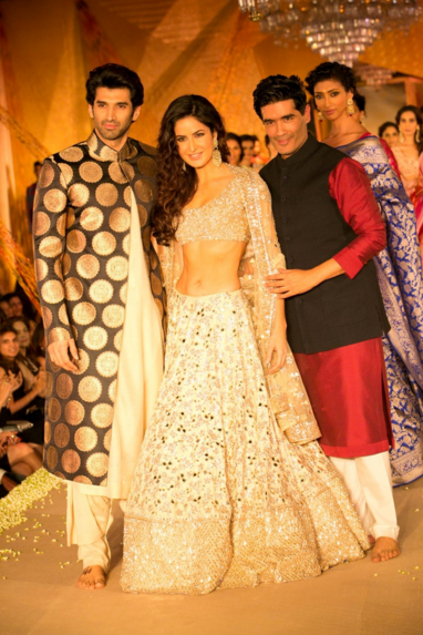 Katrina Kaif, Aditya Roy Kapur and Manish Malhotra
