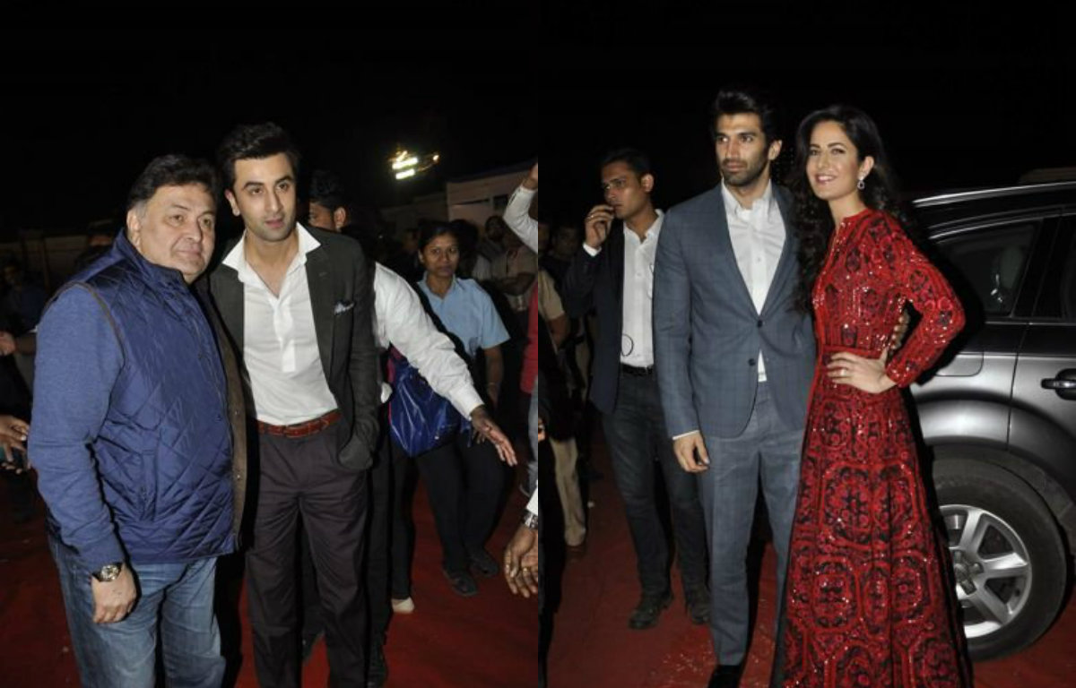 Ranbir Kapoor, Rishi Kapoor, Katrina Kaif, Aditya Roy Kapur