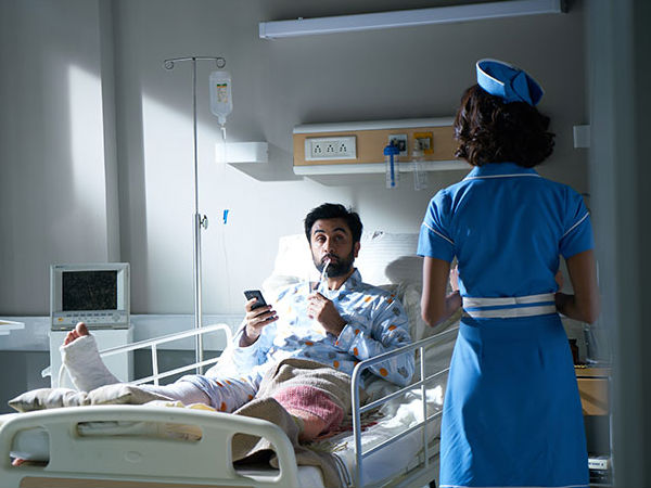 Ranbir Kapoor and a nurse