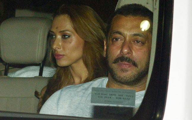 Salman Khan and Lulia Vantur in car