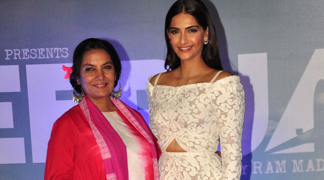 Shabana Azmi and Sonam Kapoor