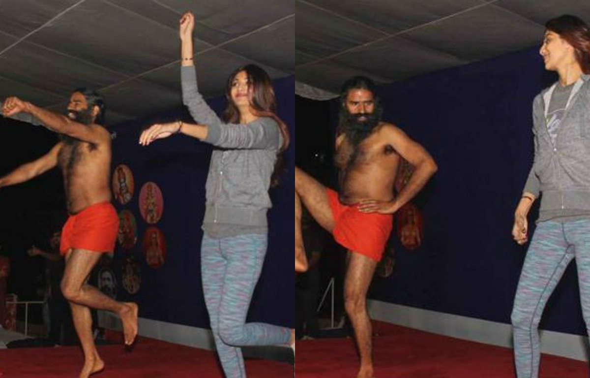Shilpa Shetty and Baba Ramdev