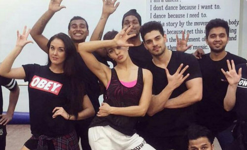 Sooraj Pancholi and Jacqueline rehearsal