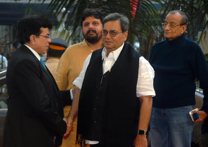 Bollywood filmmaker Subhash Ghai arrives for the opening ceremony of the 14th Mumbai International Film Festival (MIFF) 2016, in Mumbai, India on January 28, 2016 at Mumbai International Film Festival (MIFF) 2016