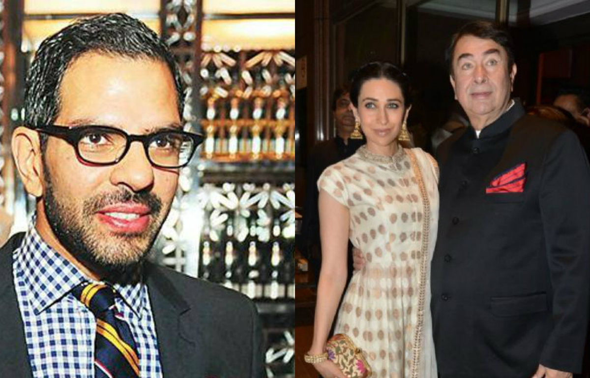 Sunjay Kapur, Karisma Kapoor and Randhir Kapoor