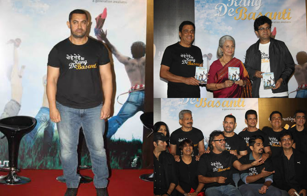 Team 'Rang De Basanti' celebrating ten years of it's release