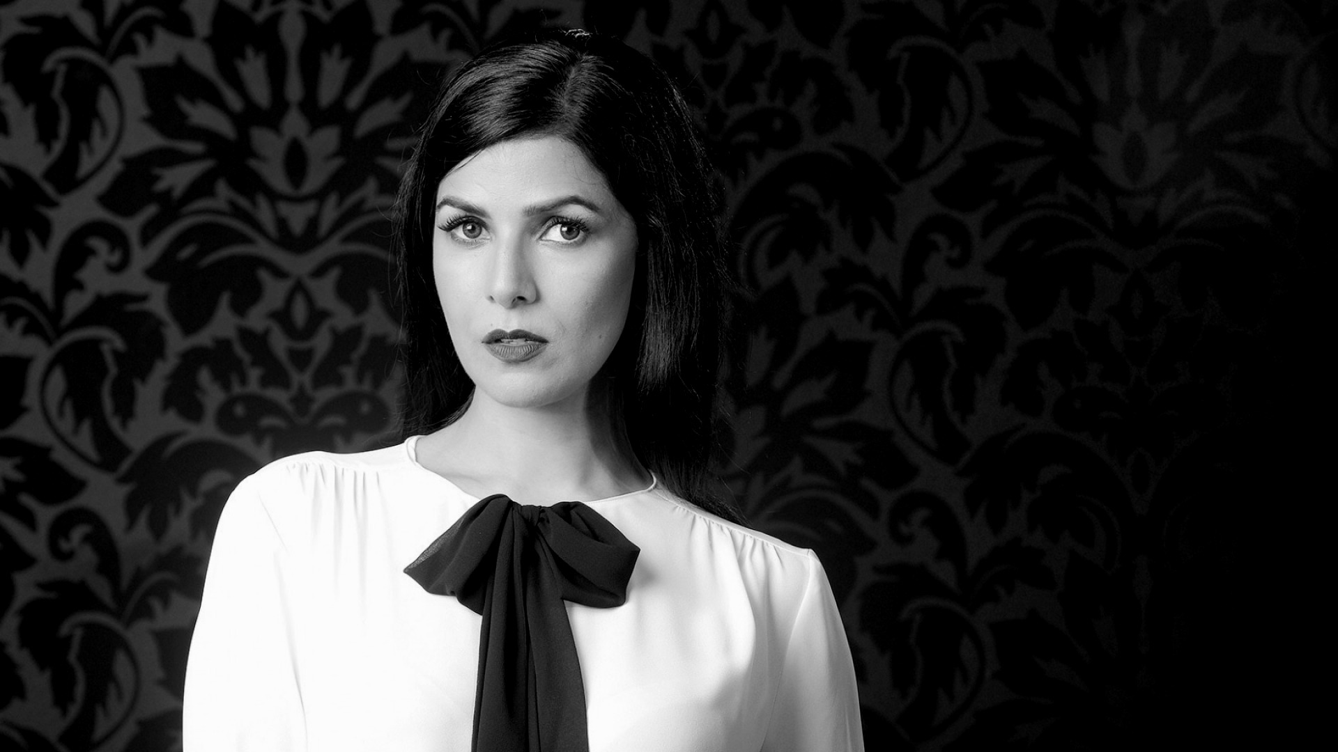 Nimrat Kaur black & white