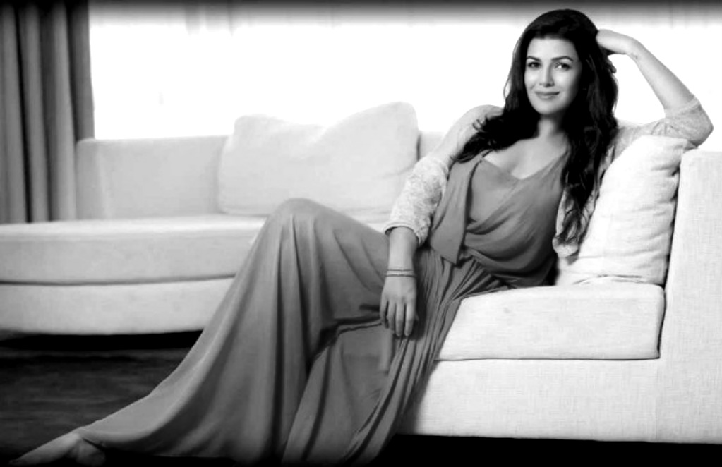 Nimrat Kaur black & white