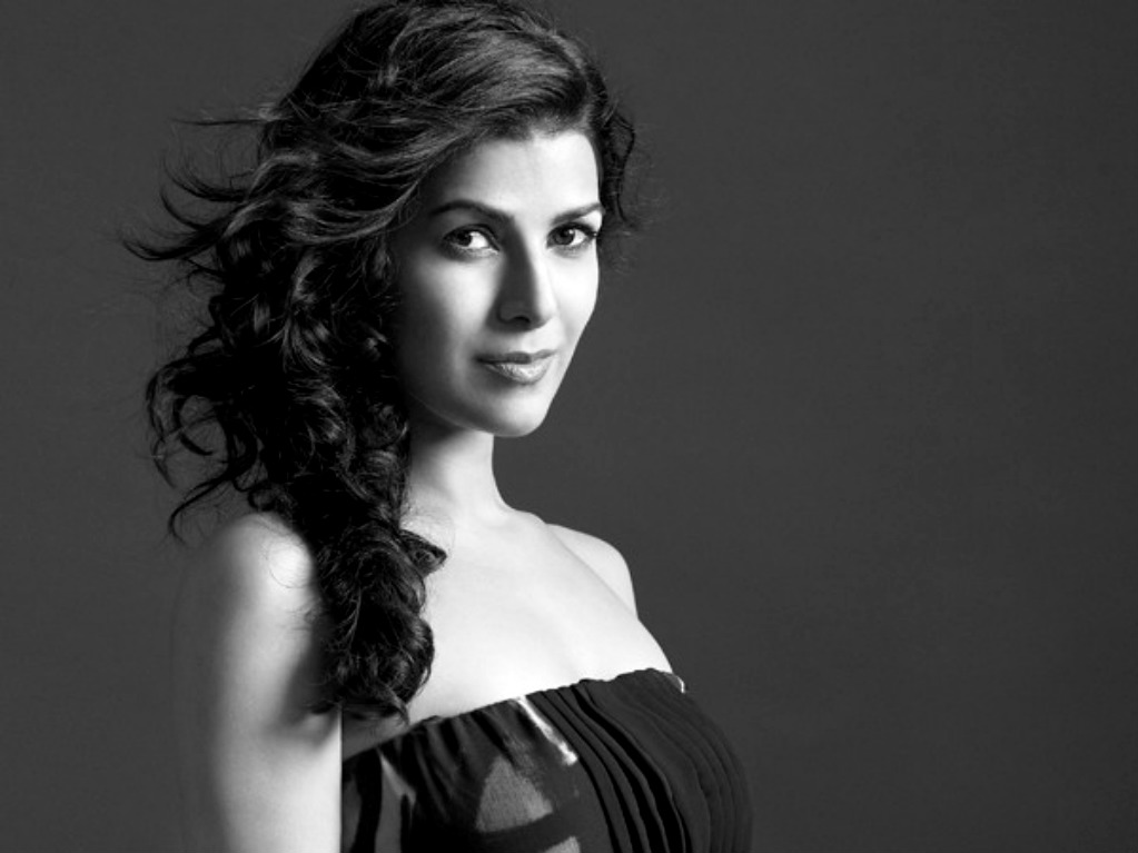 Nimrat Kaur black & white